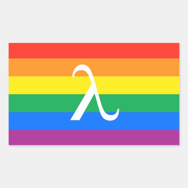 Sticker Rectangulaire Activisme gay pride (Devant)