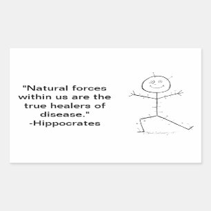 Sticker Rectangulaire Acuponcture collante