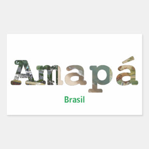 Sticker Rectangulaire Adesivo Amapá