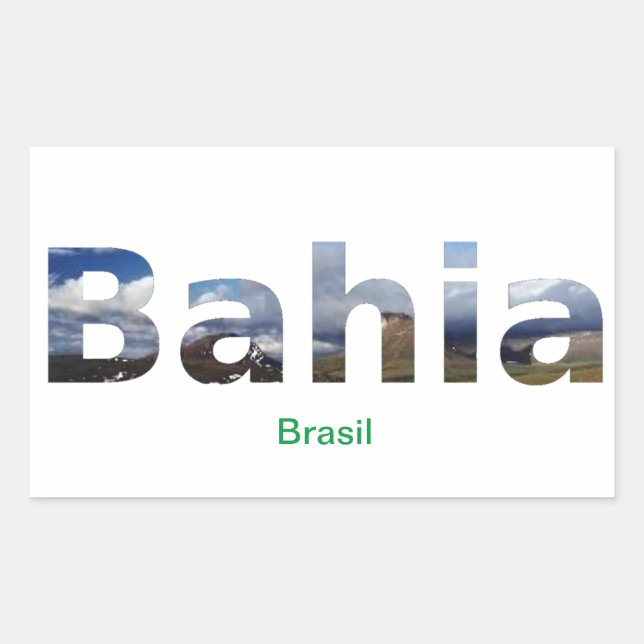 Sticker Rectangulaire Adesivo Bahia (Devant)