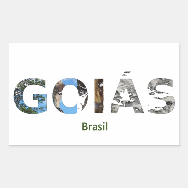 Sticker Rectangulaire Adesivo Goiás (Devant)