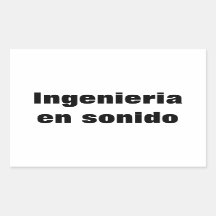 Adesivo ingenieria en sonido