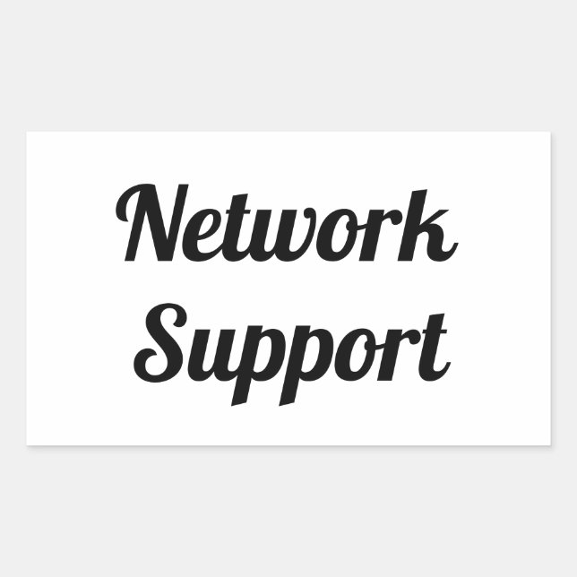 Sticker Rectangulaire Adesivo network support (Devant)