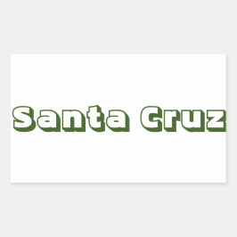 Sticker Rectangulaire Adesivo Santa Cruz