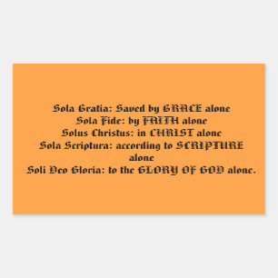 Sticker Rectangulaire Adhésif pour pare-chocs protestant de la croyance