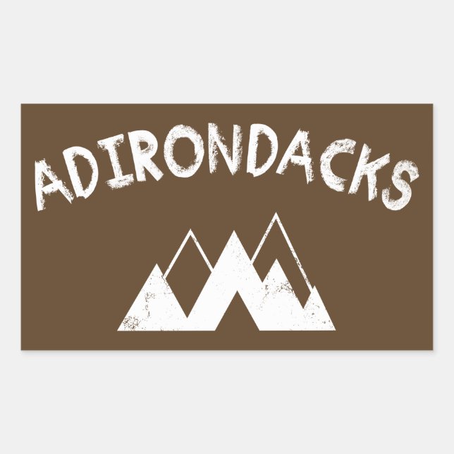 Sticker Rectangulaire Adirondacks (Devant)