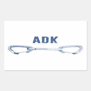 Sticker Rectangulaire Adirondacks Rock Escalade Quickdraw