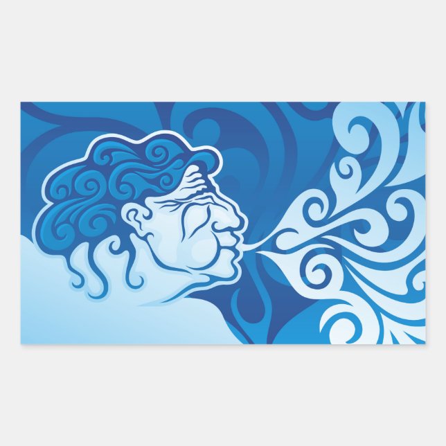 Sticker Rectangulaire Aeolus (Devant)