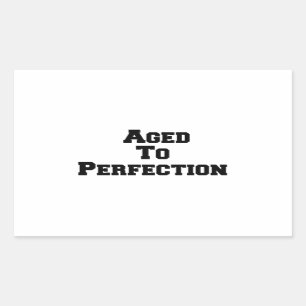 Sticker Rectangulaire Âgé à la perfection