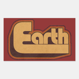 Sticker Rectangulaire Aimer la Terre