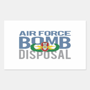 Sticker Rectangulaire Aîné d'EOD de l'Armée de l'Air