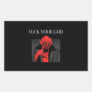 Sticker Rectangulaire Aist Goat Satan Baphomet GIft