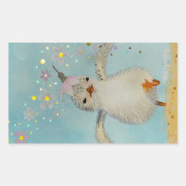 Sticker Rectangulaire Allez !