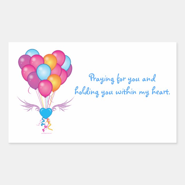Sticker Rectangulaire Allez-Y : Priez Pour Vous (Devant)