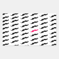 Amusante Fille Rose Et Noir Motif Mustache