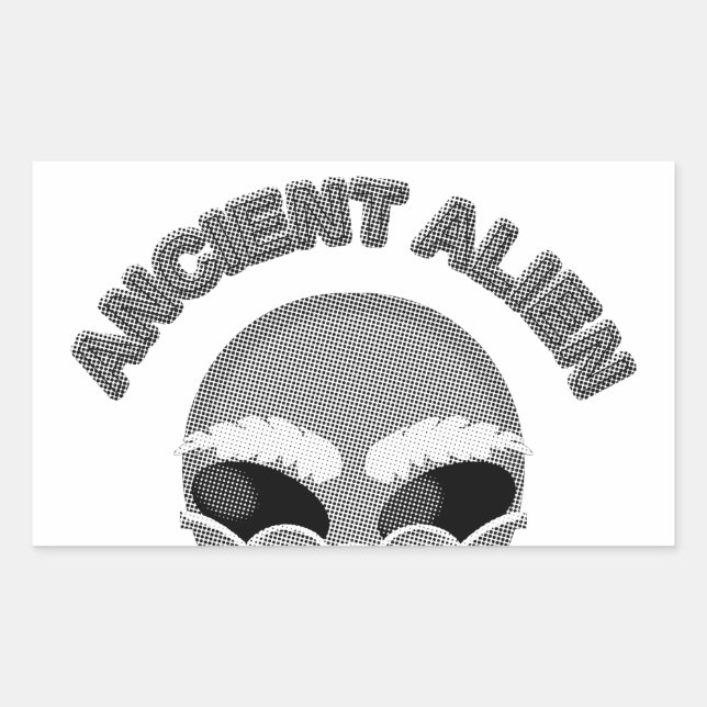 Sticker Rectangulaire Ancien journal en chef Alien (Devant)