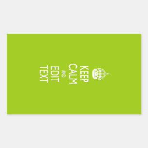Sticker Rectangulaire Android Green Keep Calm Have Your