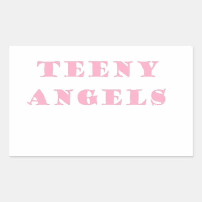 Sticker Rectangulaire ange adolescent (Devant)