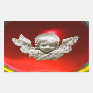 STICKER RECTANGULAIRE ANGE DE RENAISSANCE FLORENTINE