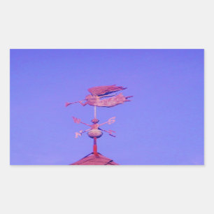 STICKER RECTANGULAIRE ANGEL BLOWING HORN