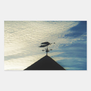STICKER RECTANGULAIRE ANGEL BLOWING HORN