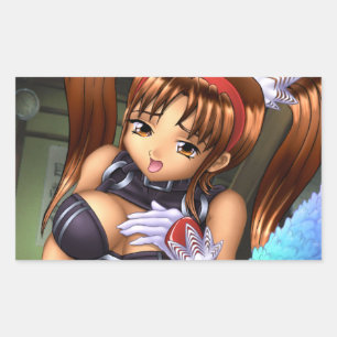 Sticker Rectangulaire Anime Girl - Miel