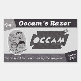Sticker Rectangulaire Annonce Vintage Razor d'Occam