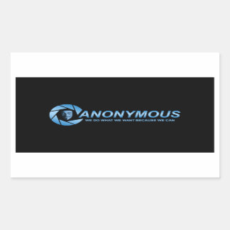 Sticker Rectangulaire Anonyme 2