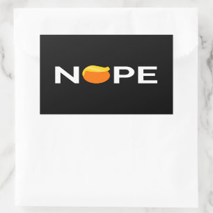 Sticker Rectangulaire Anti-Trump - Nope Edition