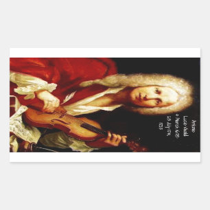 Sticker Rectangulaire Antonio Lucio Vivaldi 1723
