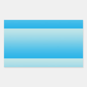 Sticker Rectangulaire Aqua Blue Ombre