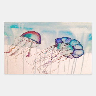 Sticker Rectangulaire Aquarelle