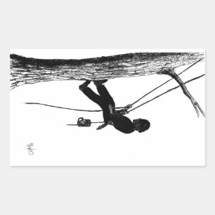 Sticker Rectangulaire Arbre chirurgien Arboriste Noël cadeau cadeau cade