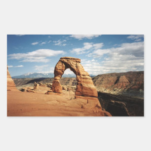 Sticker Rectangulaire Arche Delicate, Parc national des Arches, Utah
