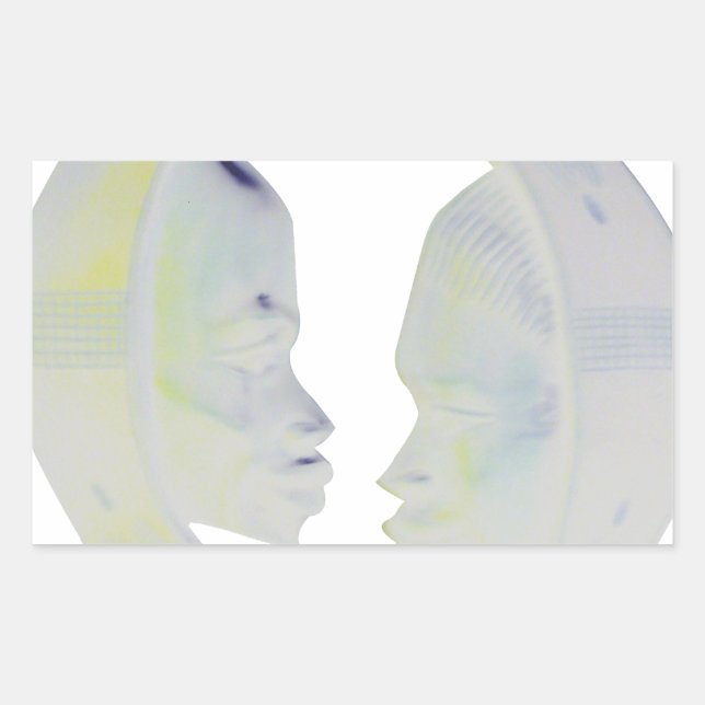 Sticker Rectangulaire Architecture africaine Hakuna Matata (Devant)