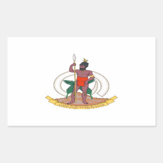 Sticker Rectangulaire Armoiries de Vanuatu