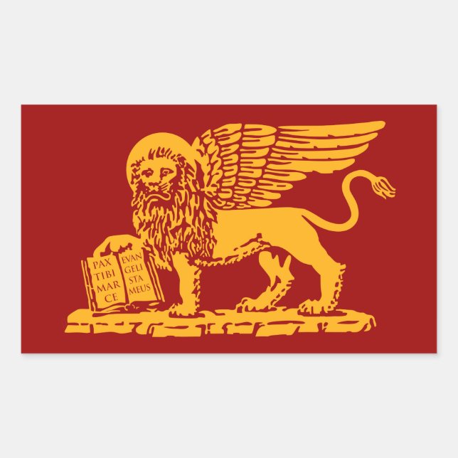 Sticker Rectangulaire Armoiries de Venise (Devant)