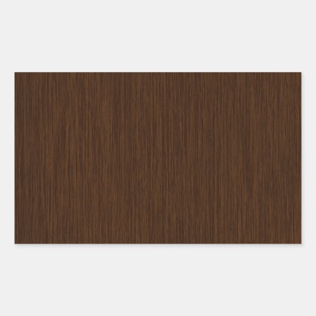 Sticker Rectangulaire Arrière - plan de bois gris foncé rustique (Devant)
