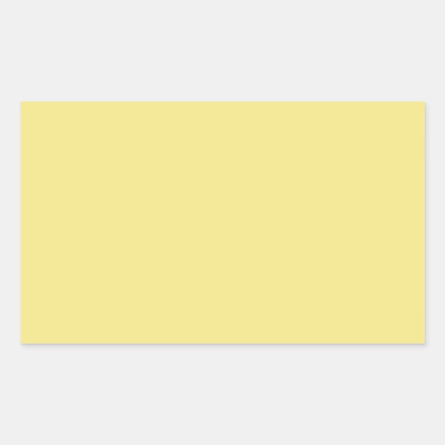 Sticker Rectangulaire Arrière - plan jaune beurre pastel prêt à customis (Devant)