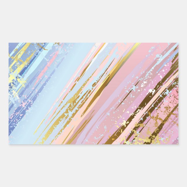 Sticker Rectangulaire Arrière - plan rose texturé (Devant)