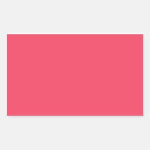 Sticker Rectangulaire Arrière - plan Saumon de néon personnalisé rose co