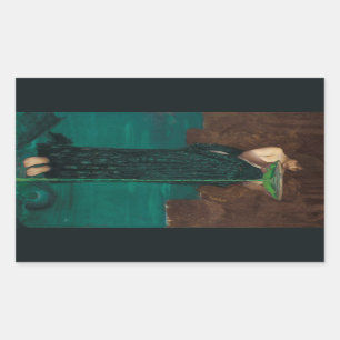 Sticker Rectangulaire Art Circe Invidiosa de PreRaphaelite