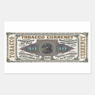 Sticker Rectangulaire Article promotionnel de tabac vintage - colorized