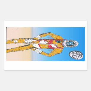 Sticker Rectangulaire Astro Lucha
