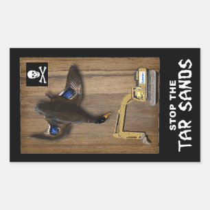 Sticker Rectangulaire Athabasca Tar Sands Duck Mount