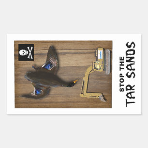 Sticker Rectangulaire Athabasca Tar Sands Duck Mount