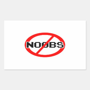 Sticker Rectangulaire AUCUN NOOBS - singe du geek/hacker/pc/code