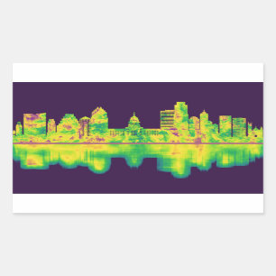 Sticker Rectangulaire Austin Texas