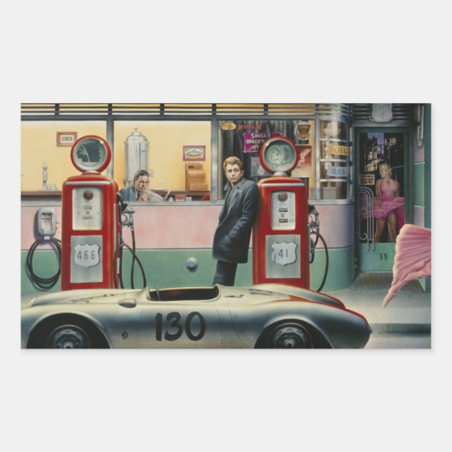 Sticker Rectangulaire Autoroute Destiny (Devant)