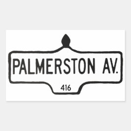 Sticker Rectangulaire Avenue Palmerston